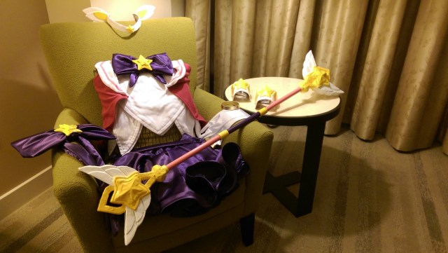 The finished staff (along with everything else)!